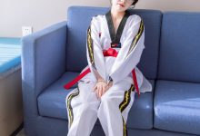BoBoSocks袜啵啵 积分限定作品044 稚予-跆拳道服、运动鞋、白棉袜、裸足-美图岛