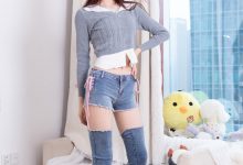物恋传媒 No.2711 苹果-帆布鞋、纯白棉袜、裸足、分体牛仔裤 [150P1V-3.41GB]-美图岛