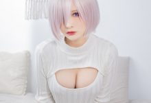 洛璃 LoLiSAMA – NO.120 玛修 基列莱特 开胸毛衣-美图岛